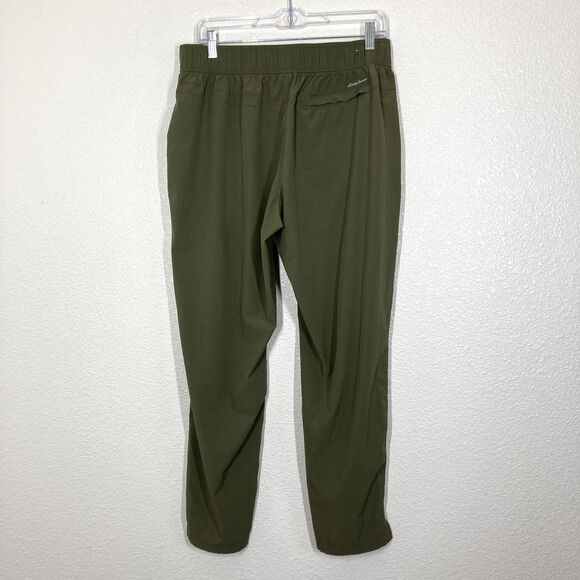 Eddie Bauer Pants Womens Medium Olive Departure Ankle Pull On Stretch Travel - Picture 14 of 16